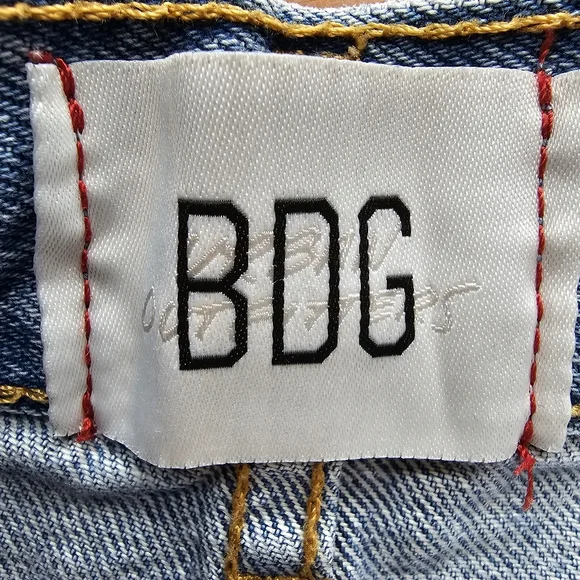 BDG Light Blue High-Rise Denim Shorts - Picture 2 of 12